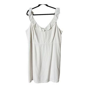 Old Navy Women’s Sleeveless Cream Linen Blend Dress Size XXL Tall